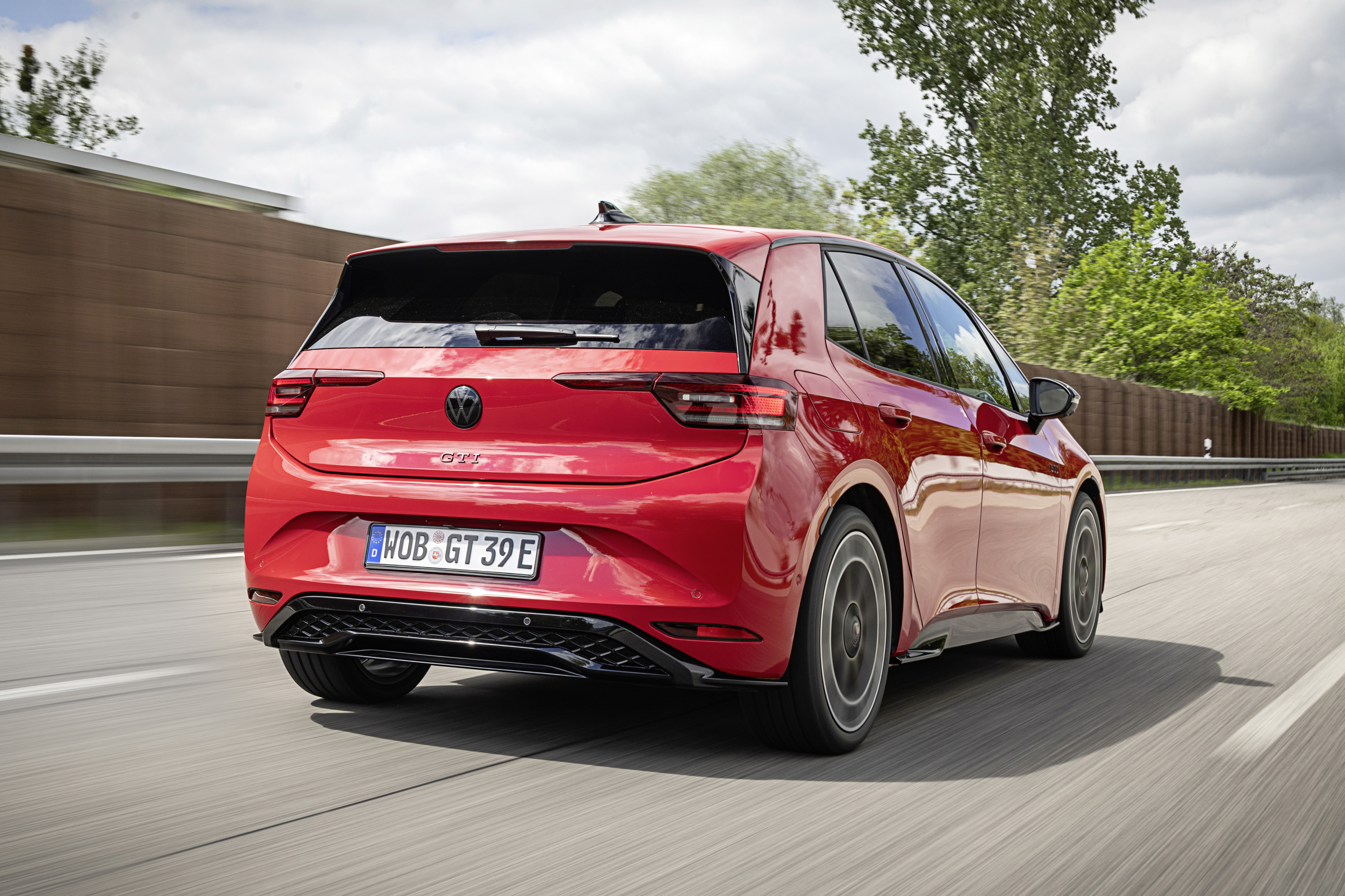 Volkswagen ID.3 GTI rear and side exterior design