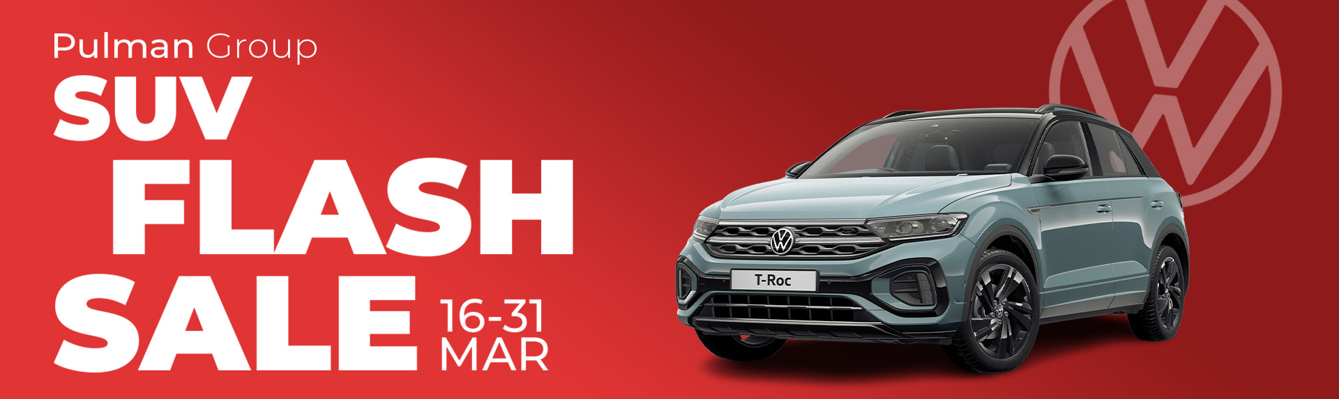 SUV Flash Sale Search Banner