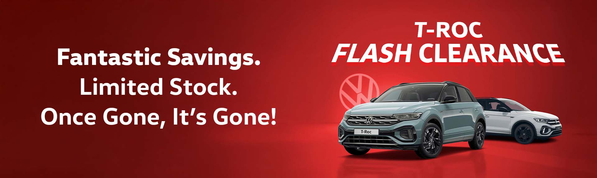 T-Roc Flash Clearance Web Banner 2