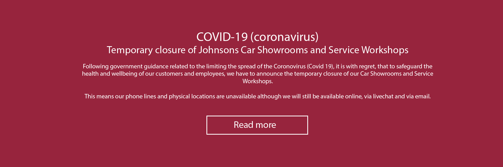 Coronavirus Covid 19 Johnsons