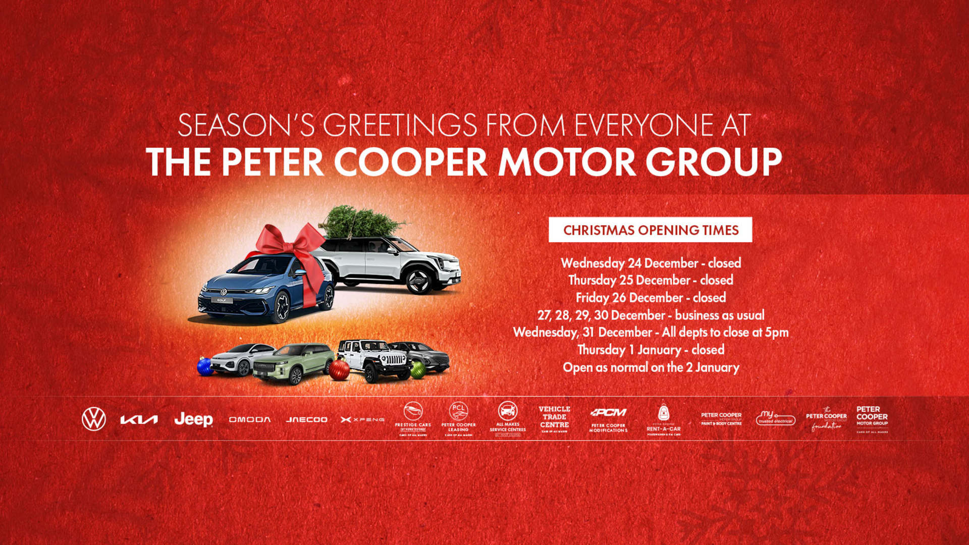 Christmas Opening Hours