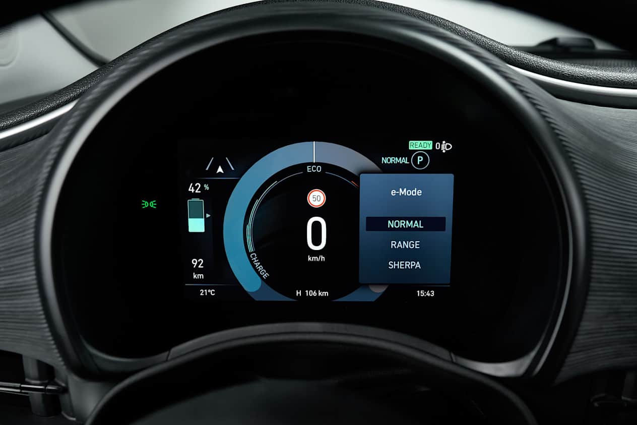 Nouvelle FIat 500e : Compteurs digitaux