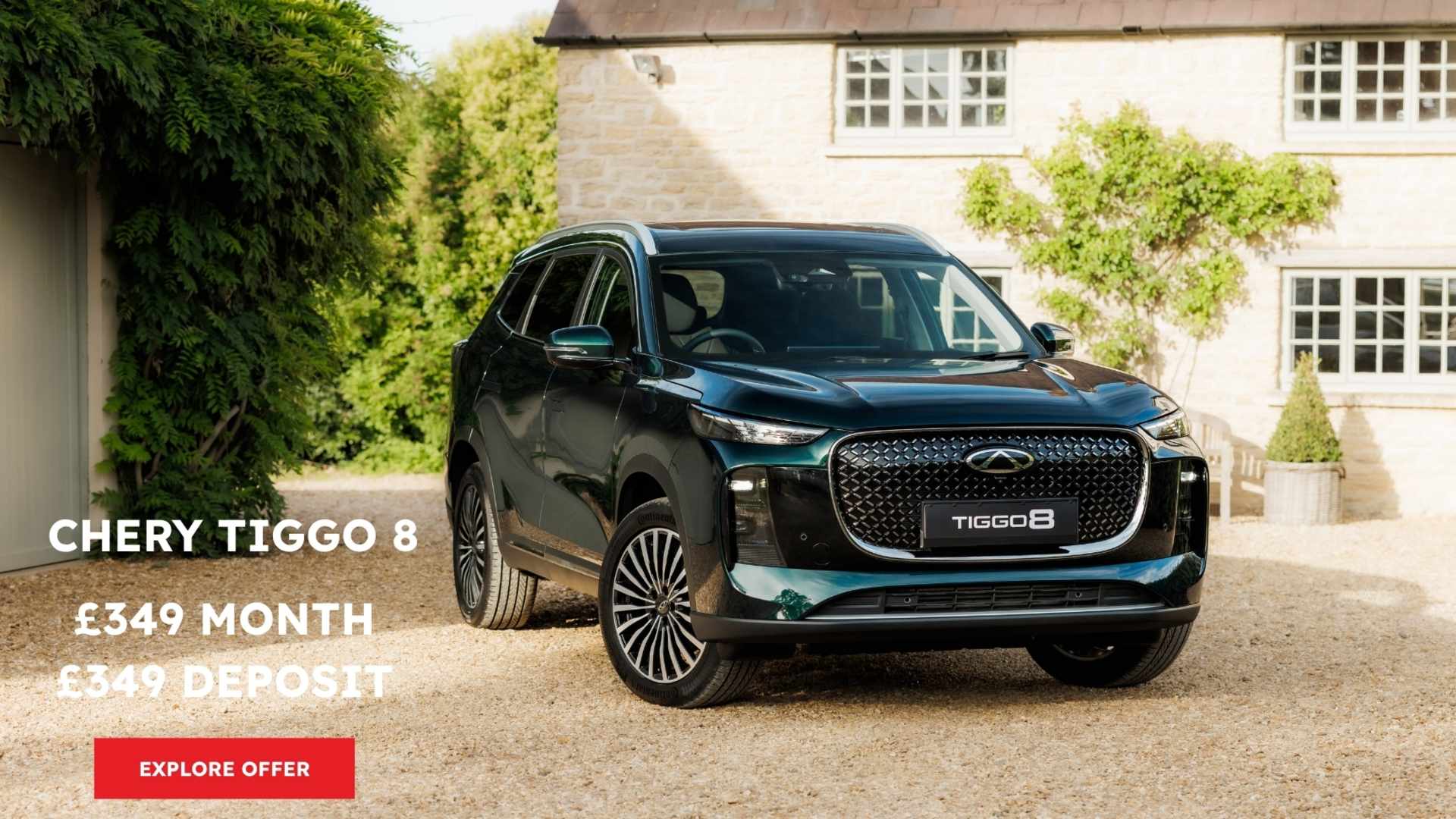 Chery Tiggo 8 £349 per month