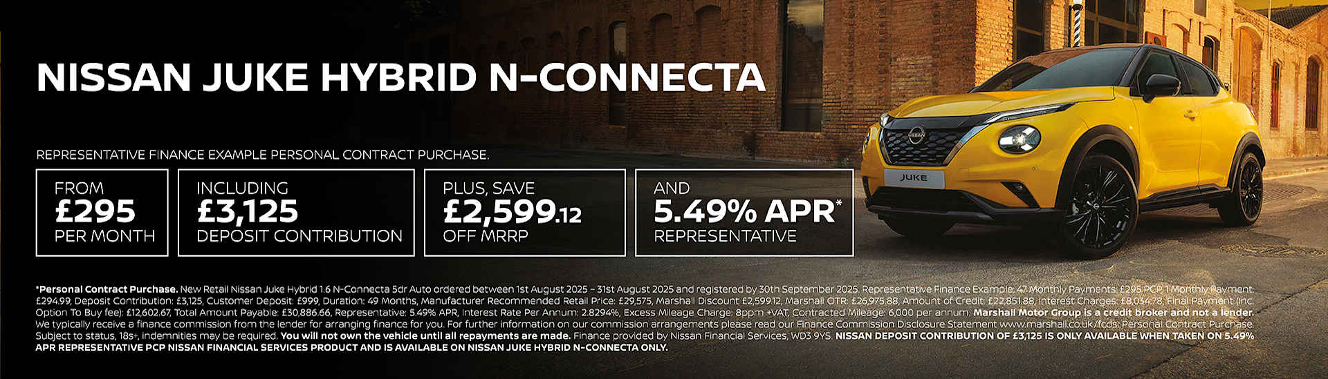 NISSAN JUKE HYBRID PERSONAL CONTRACT PURCHASE EXCLUSIVE OFFER