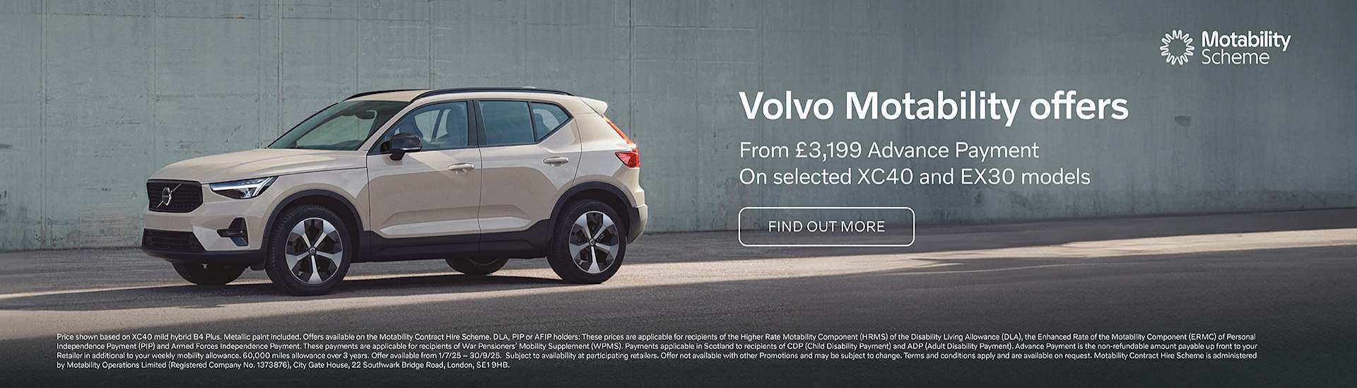 Volvo Motability Scheme Offers