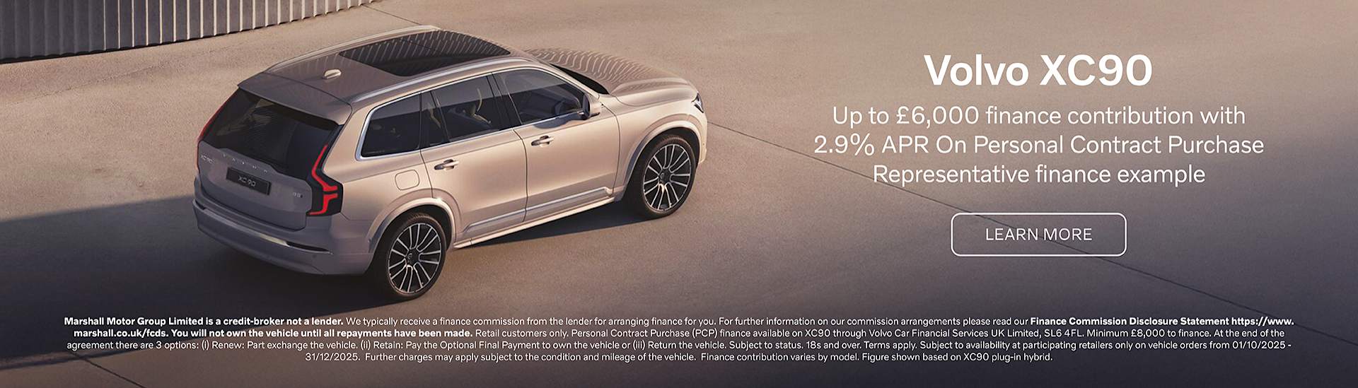 Volvo XC90 Personal Contract Purchase Offer