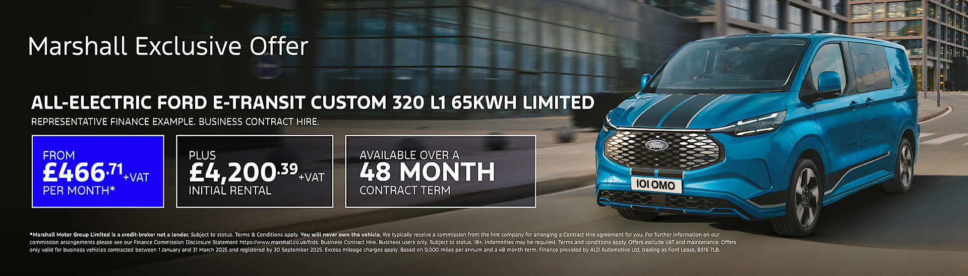 FORD E-CUSTOM FORD HIRE CONTRACT OFFER