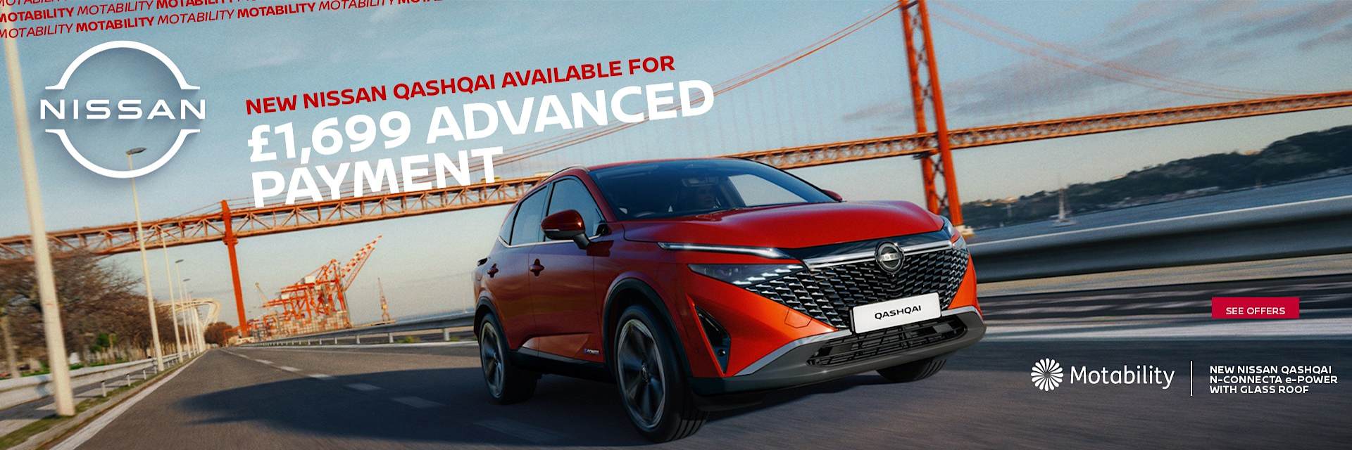 New Nissan Qashqai Motability 