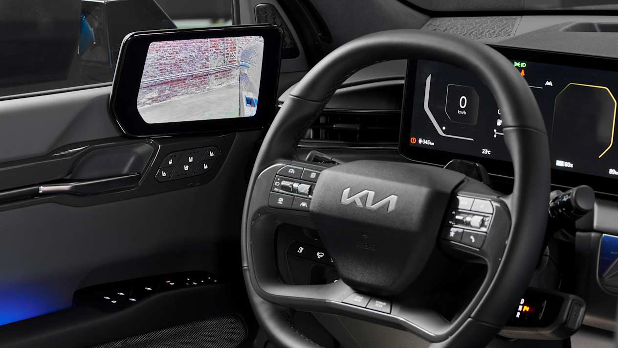 Kia EV9 GT-Line 2024 : rétroviseur intérieur digital