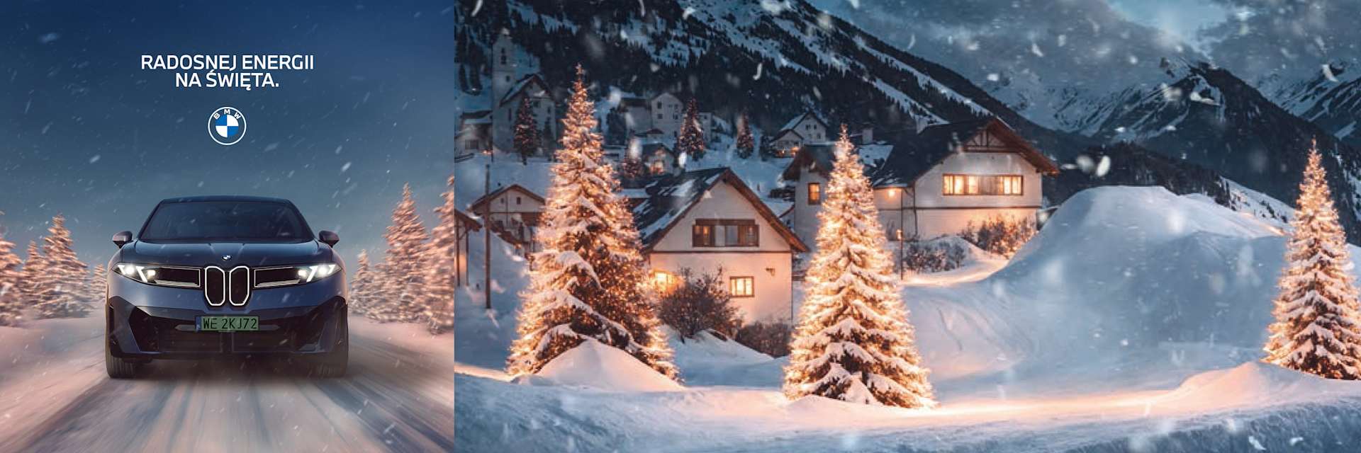 Kartka świąteczna BMW