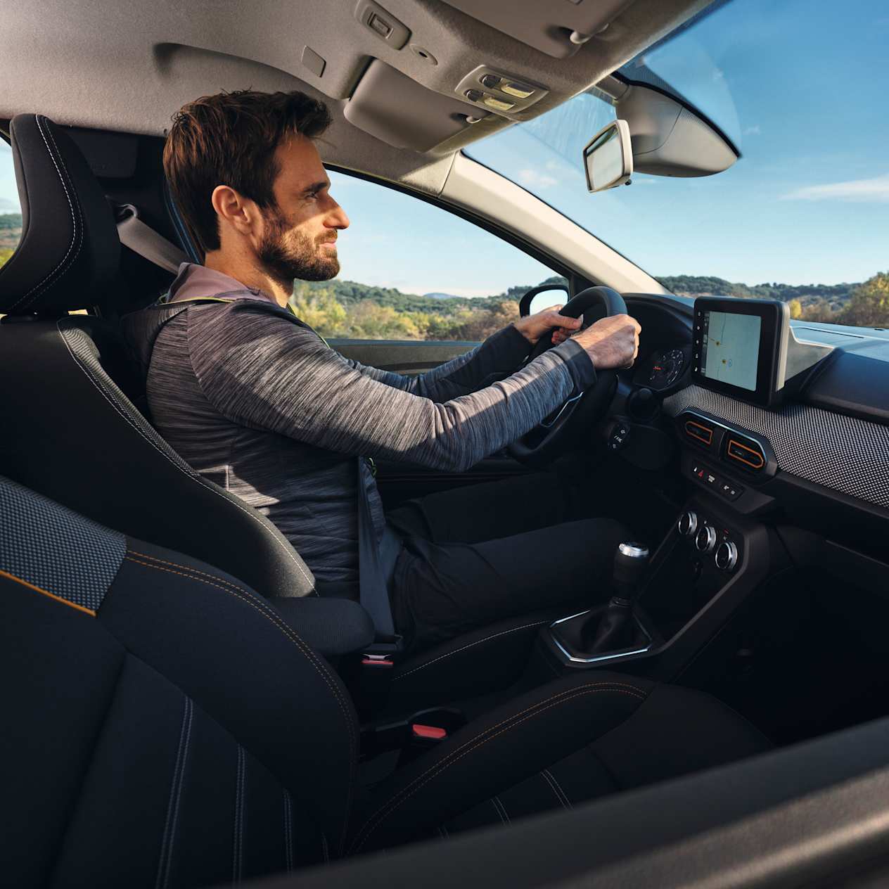 Man Driving Sandero Stepway