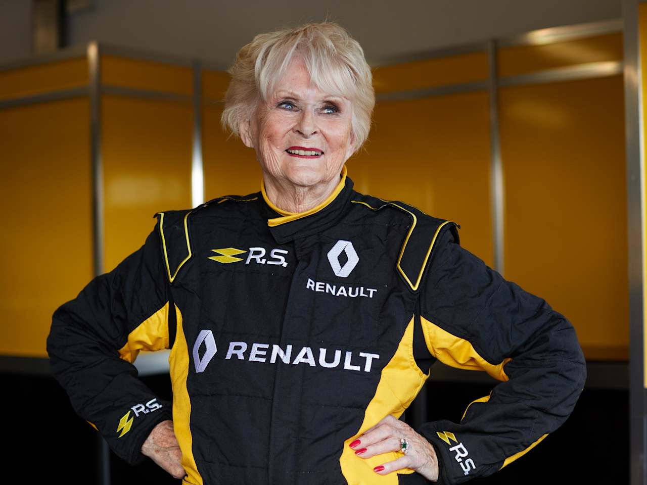 79 YEAR-OLD RALLY DRIVER, ROSEMARY SMITH, BECOMES THE OLDEST PERSON TO DRIVE A RENAULT SPORT FORMULA ONE™ TEAM CAR