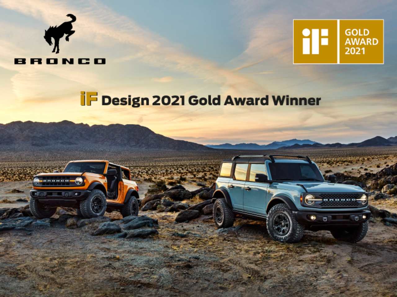 Bronco wins iF Design Gold Award 2021