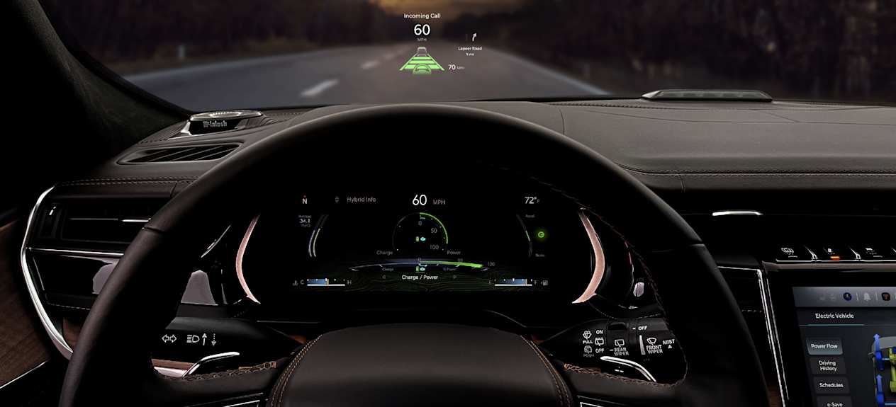 Jeep Grand Cherokee (2021) : Compteurs digitaux et affichage tête haute avec conduite semi autonome