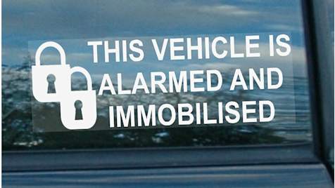 Advertise your vans immobiliser and alarm Advertise your vans immobiliser and alarm