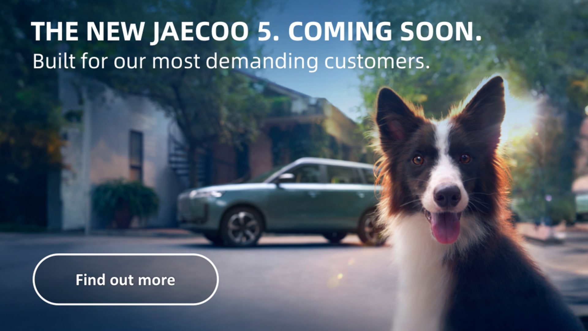 JAECOO J5 Web Banner linking to news article 