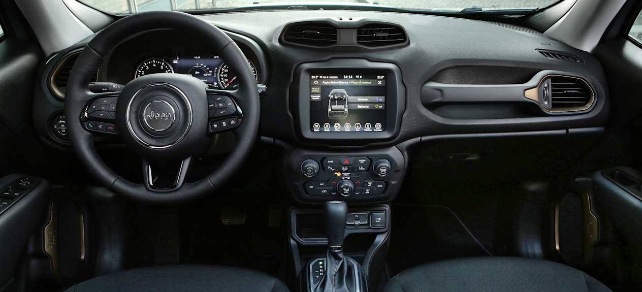 Jeep Renegade e-Hybrid 2022 : intérieur et tableau de bord