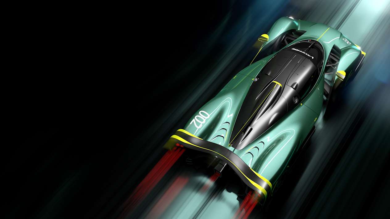 Aston Martin Valkyrie AMR Pro : Vue de haut