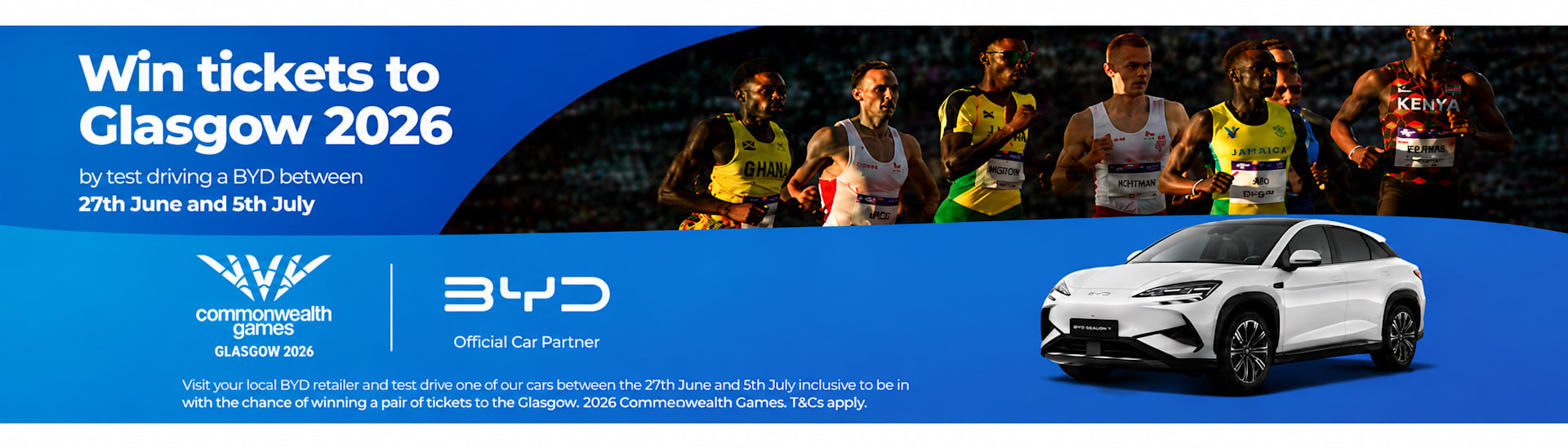 BYD x Commonwealth Games Glasgow 2026 Ticket Giveaway