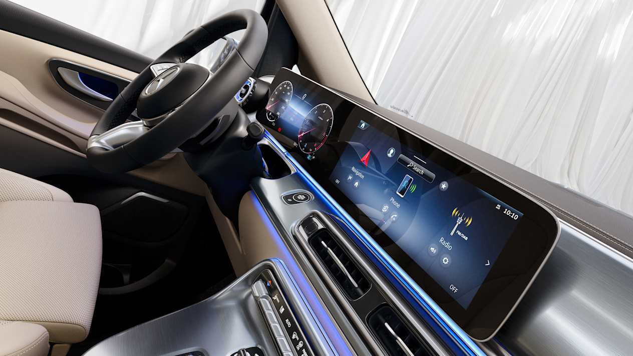 Mercedes Classe V 2023 planche de bord 