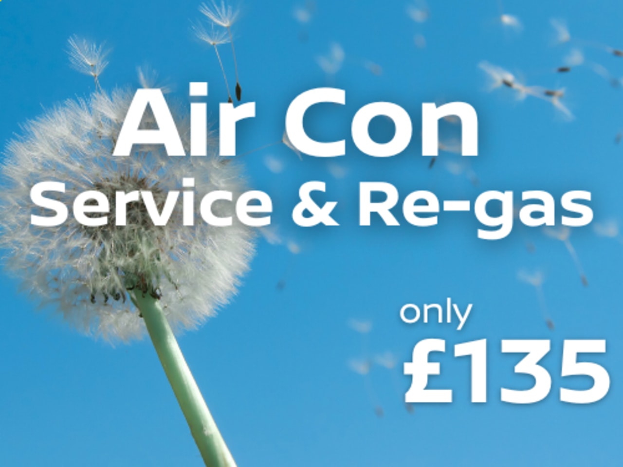 Air Con Service Only £135