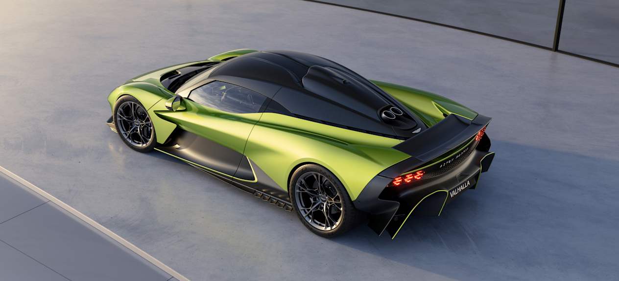 Aston Martin Valhalla 2025 : trois quarts arrière gauche statique