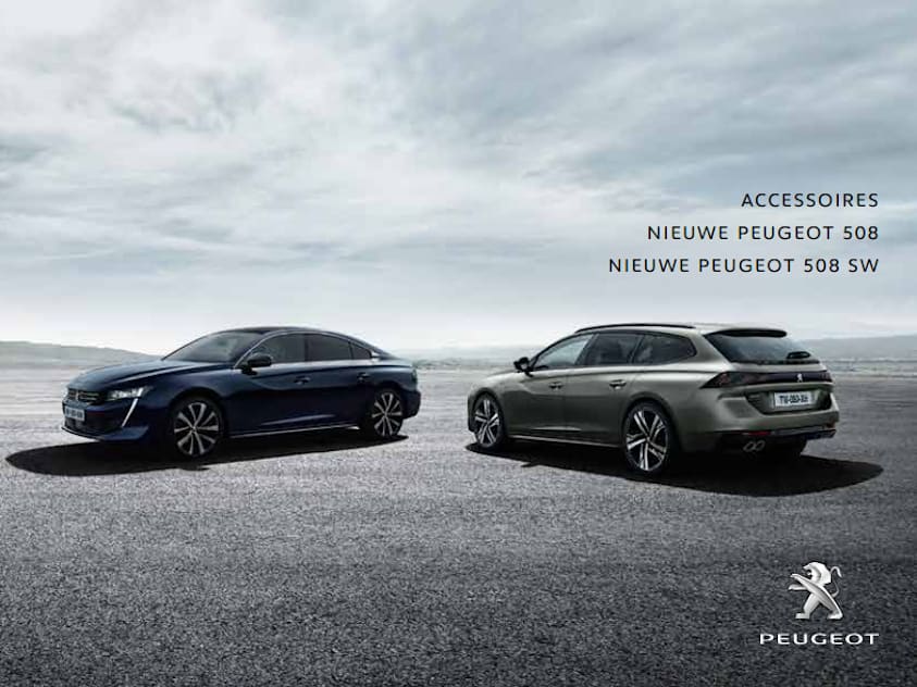 Brochure accessoires Peugeot 508 en Peugeot 508 SW