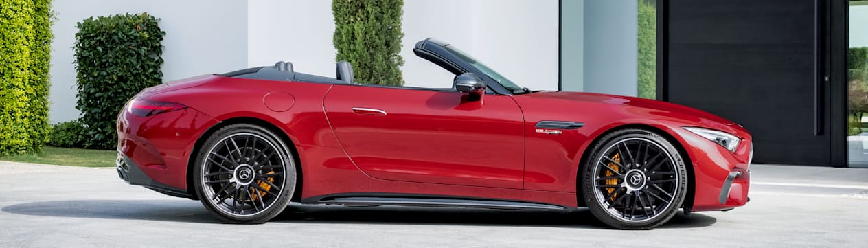 Mercedes-AMG SL 63 2022 : cabriolet vue de profil