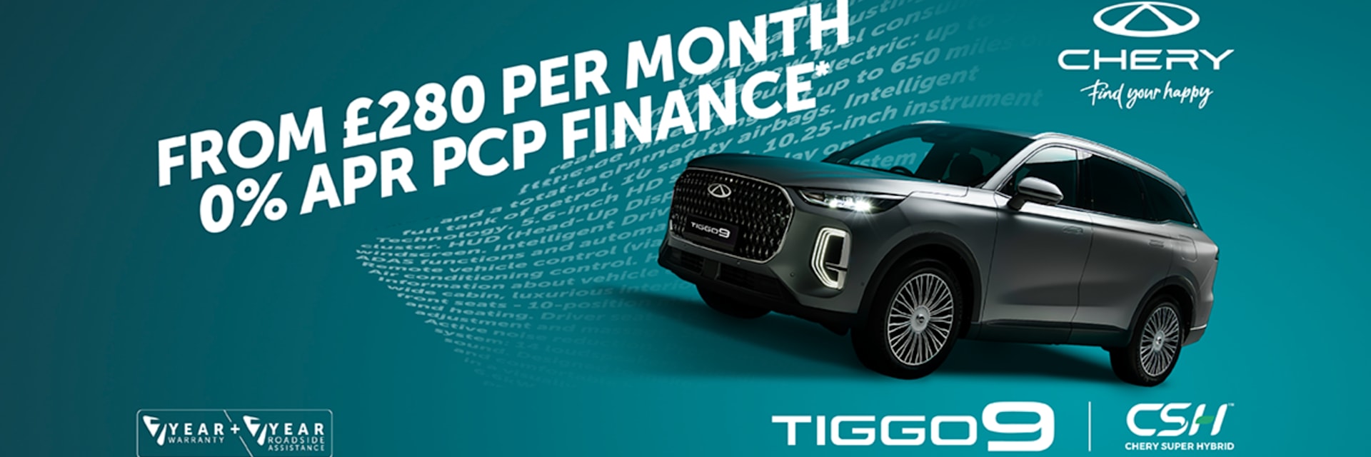  TIGGO 9 Summit | Super Hybrid | 0% August Offer