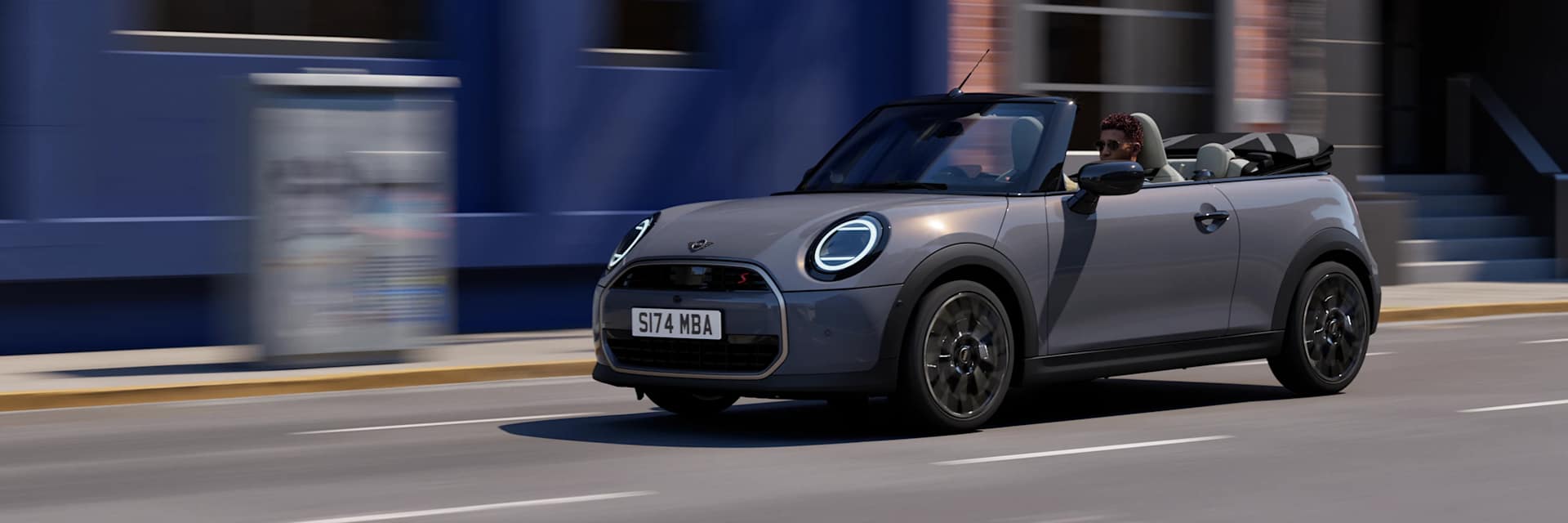 Nowe MINI Cabrio (F67) ze schowanym dachem