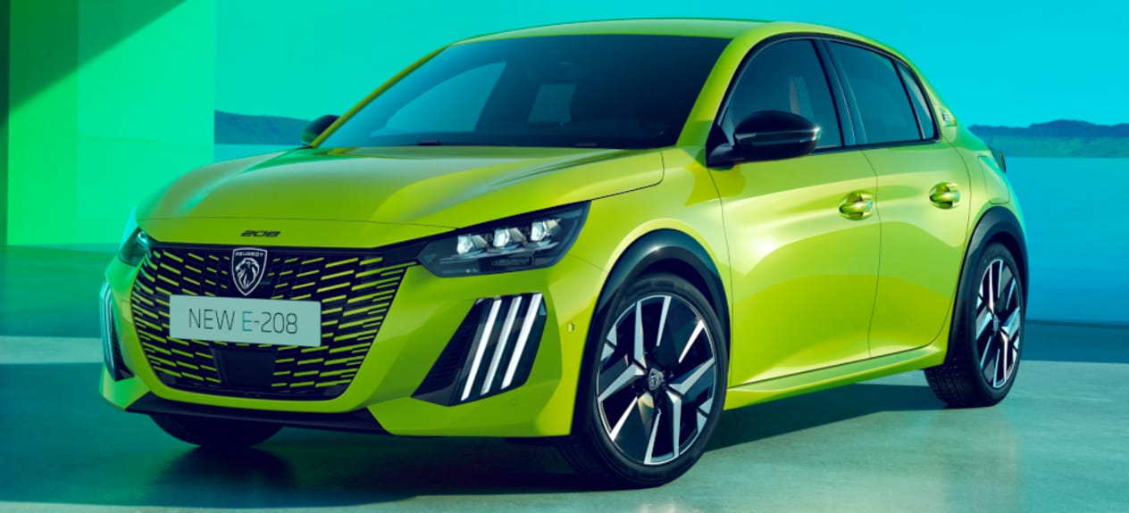 Peugeot 208 2023 : trois quarts avant gauche