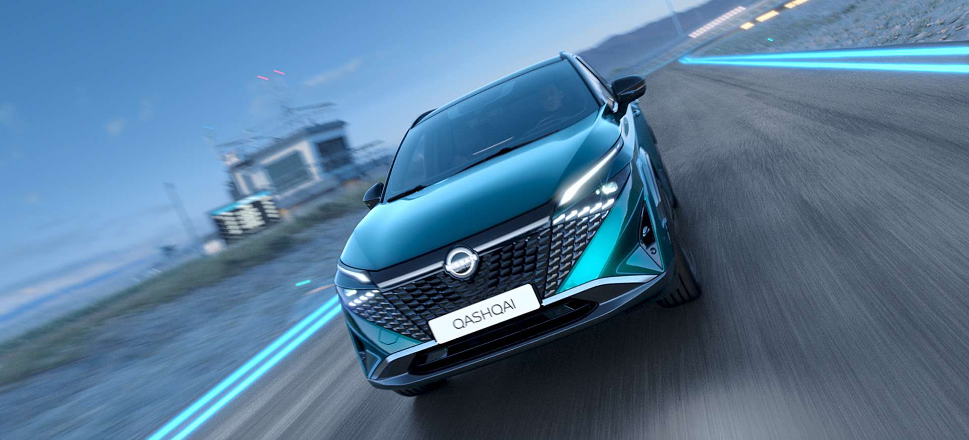 Nissan Qashqai SUV exterior front dynamic