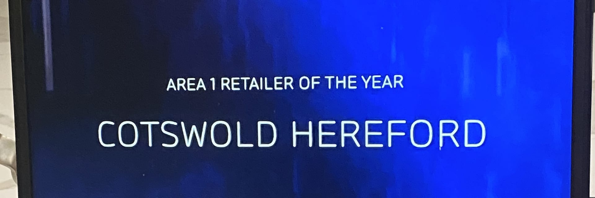 AREA 1 BMW RETAILER OF THE YEAR