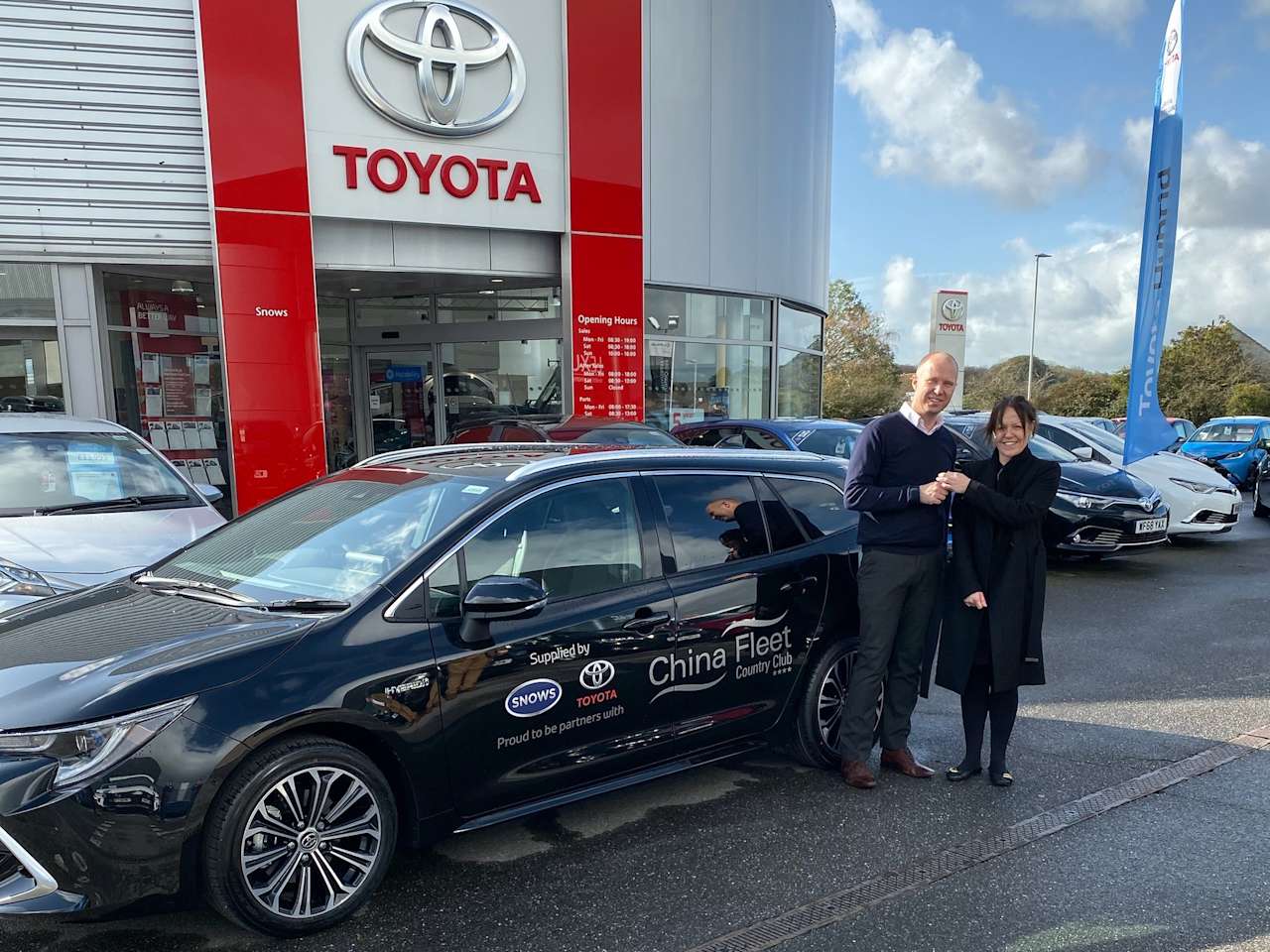 Snows Toyota Plymouth partner with China Fleet