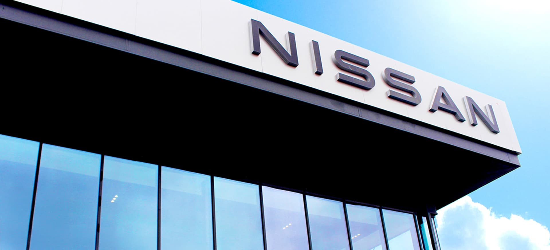 Nissan Showroom with signage