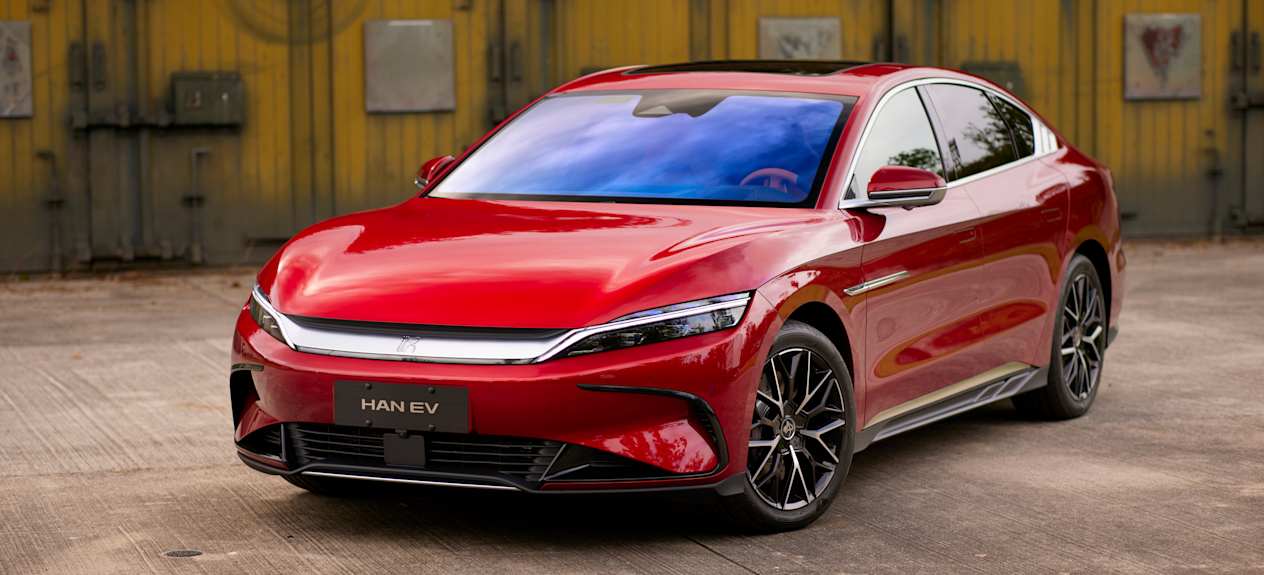 BYD Han : trois quarts avant gauche statique