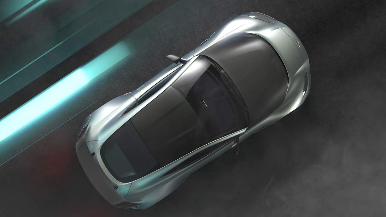 Aston Martin Vantage V12 : Vue de haut