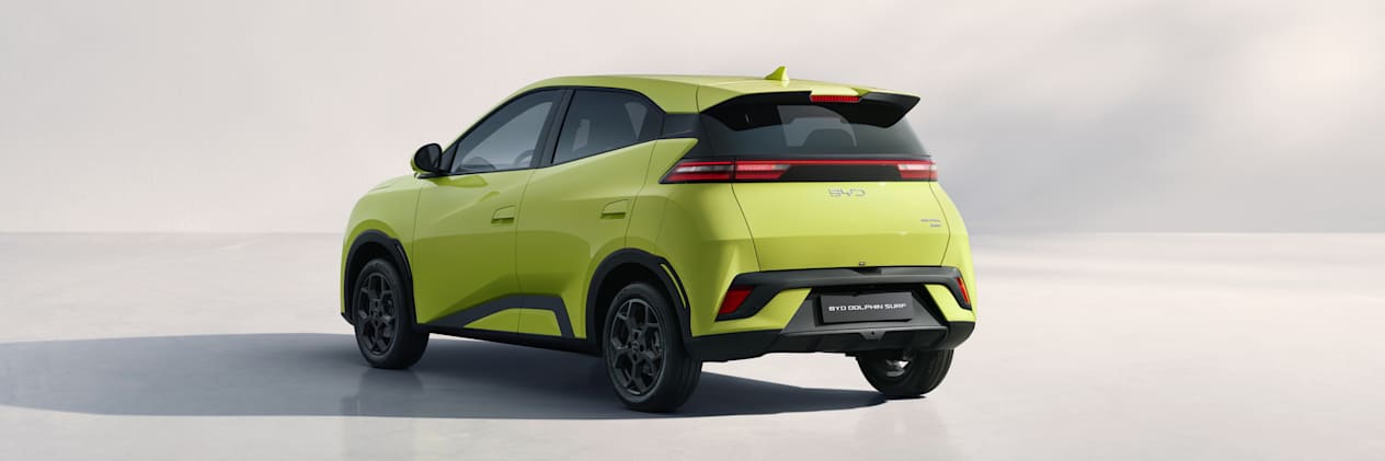 BYD Dolphin Surf 2025 : trois quarts arrière gauche statique