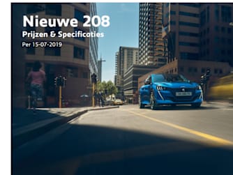 Prijslijst Peugeot 208