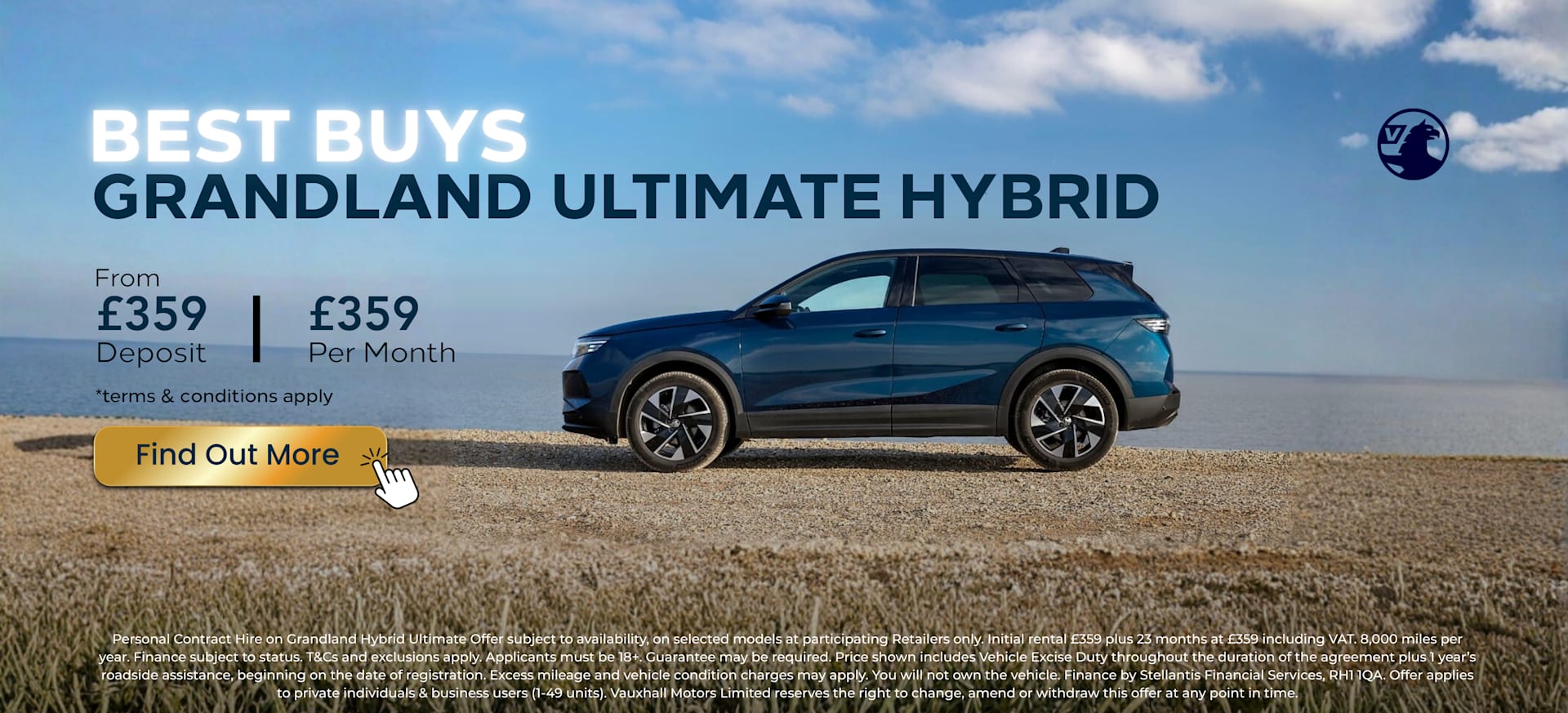 Grandland PCH £359 per month 