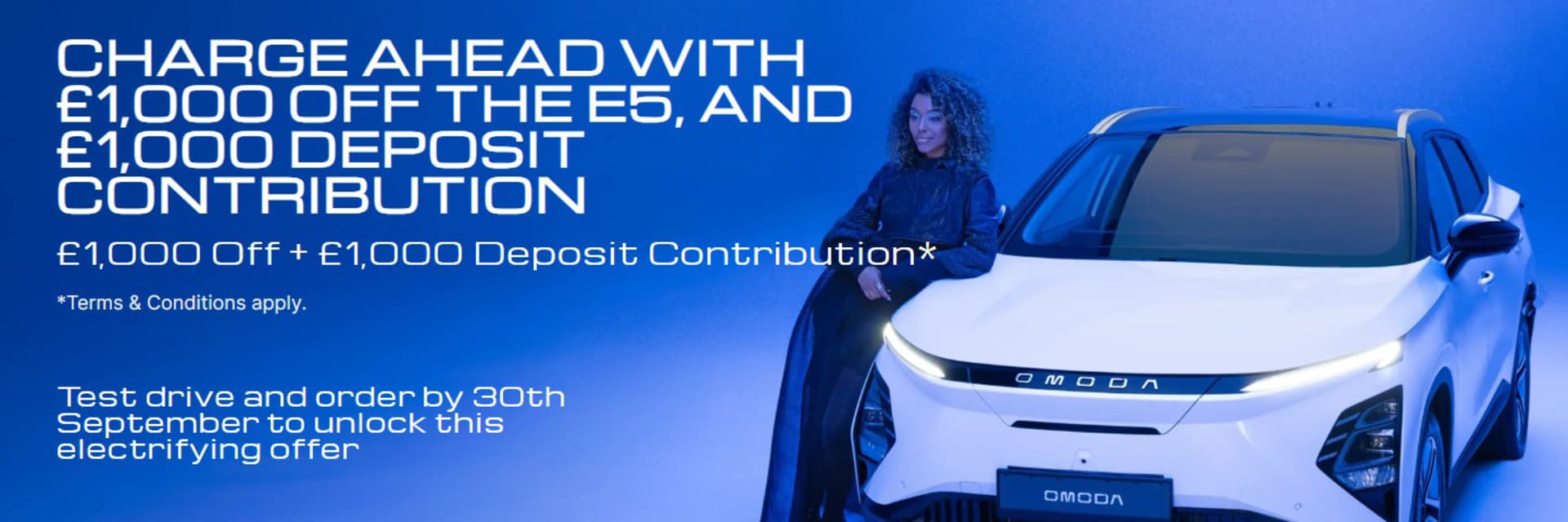 Get £1000 towards your OMODA 5 APR