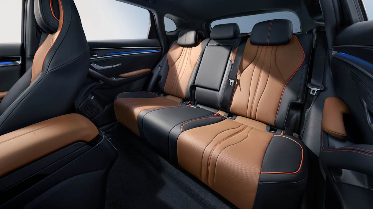 BYD Seal U DM-i 2024 : sièges arrière intérieur noir et brun