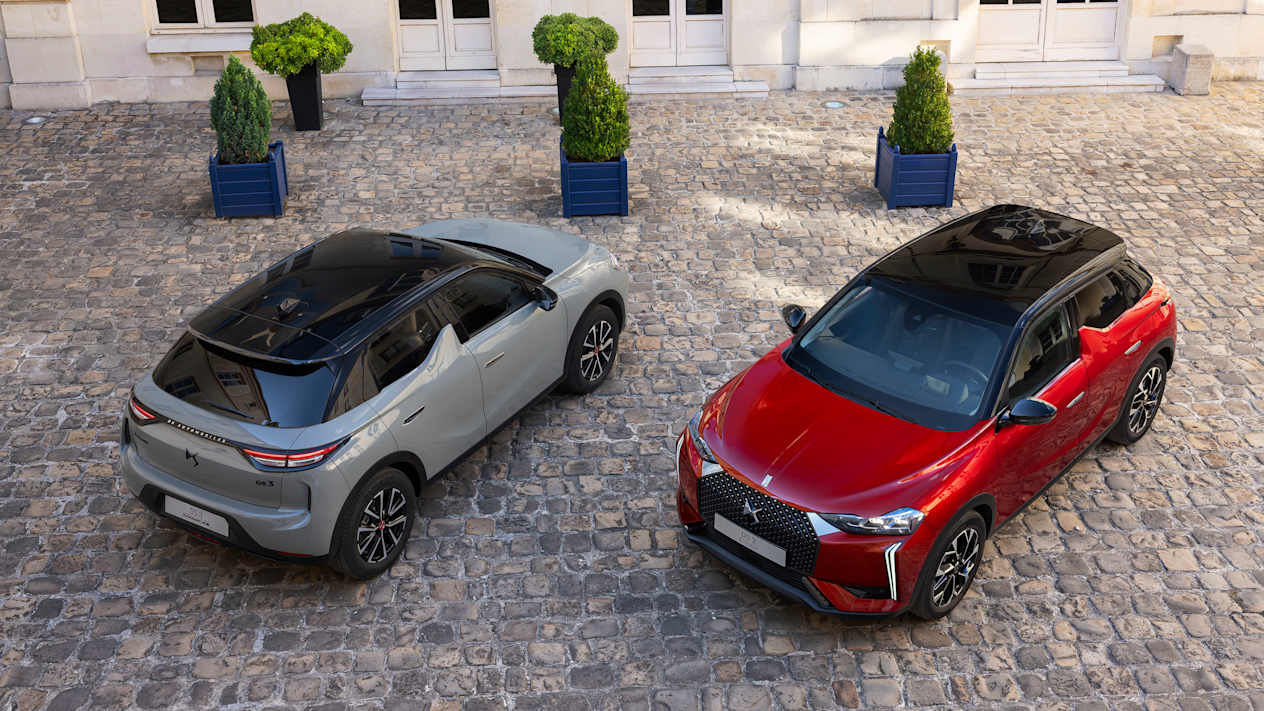 Nouvelle DS 3 : Performance Line et Opéra vue de haut