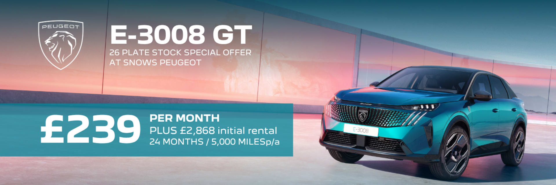 Peugeot E-3008 background