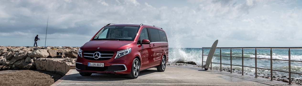 Mercedes-Benz Classe V 2019 en bord de mer