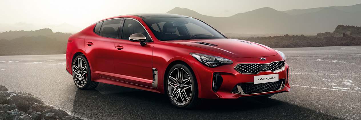 Kia Stinger 2021 : trois quarts avant