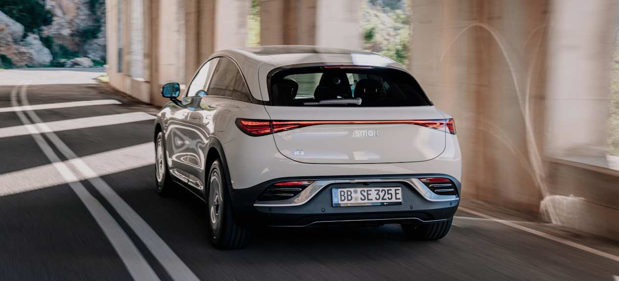 Smart #3 Premium 2023 : face arrière dans tunnel