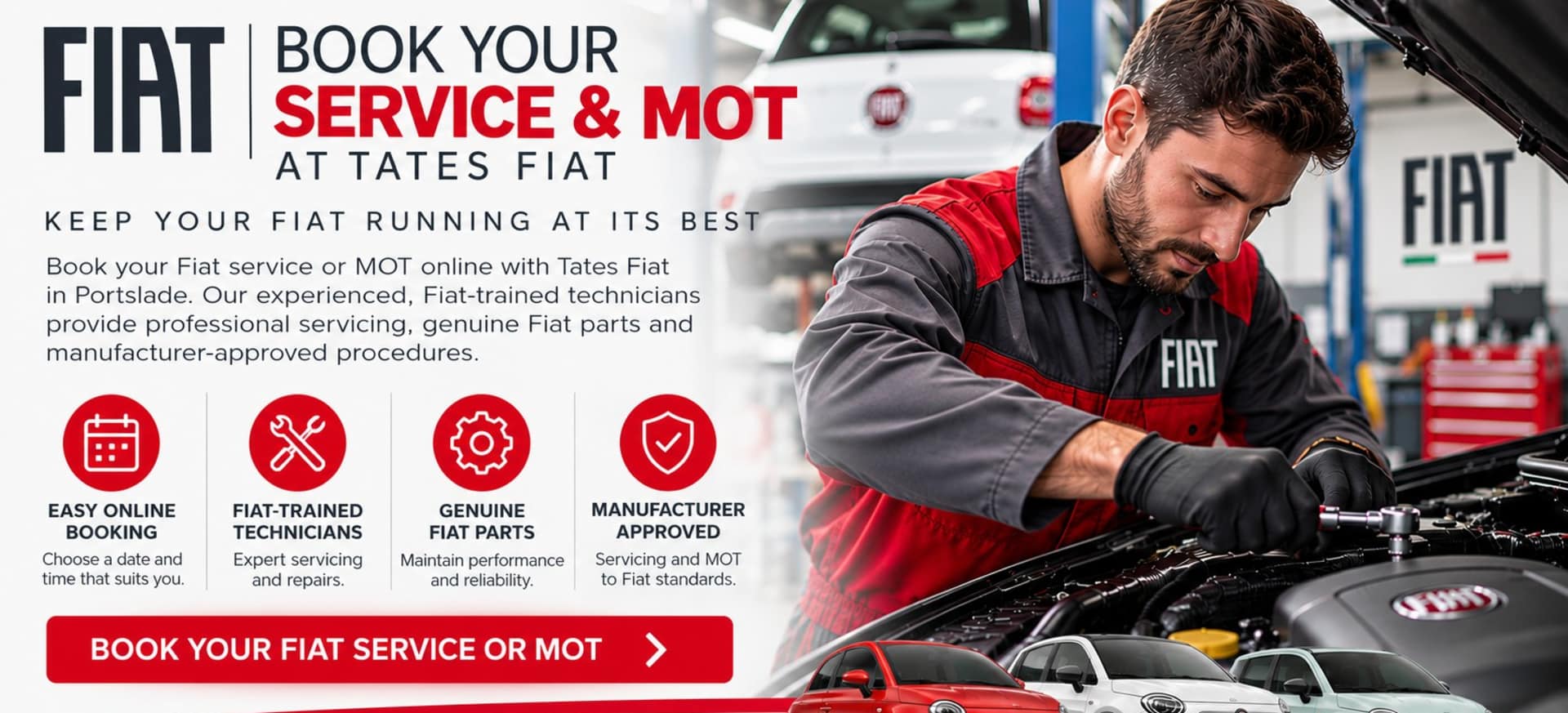 Fiat Service and MOT Booking