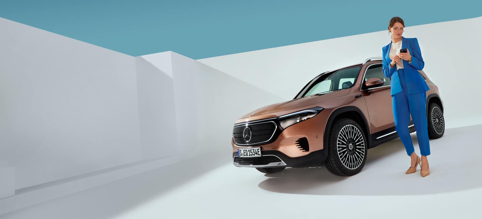 The all-electric EQB.