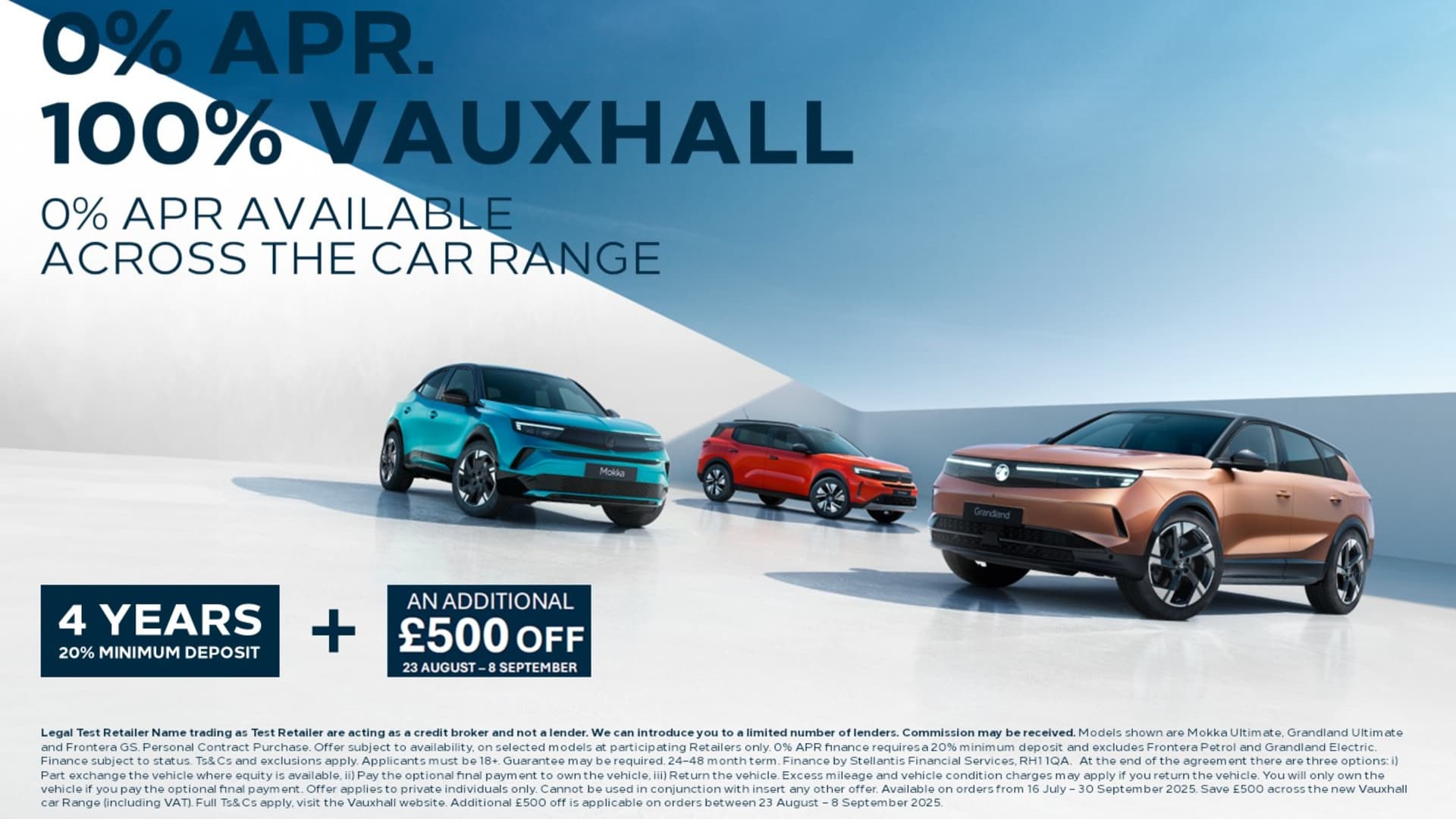 SUV Range 0% Sales Event